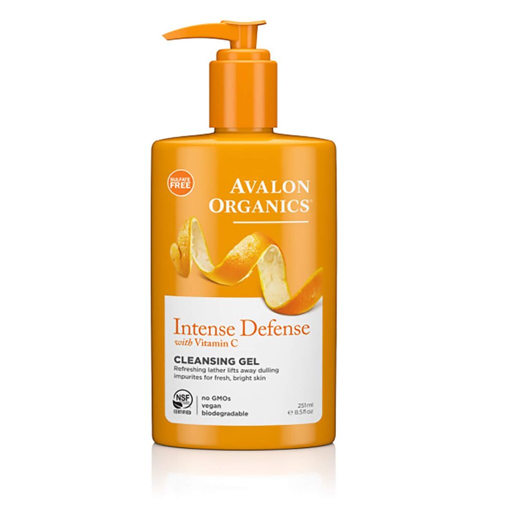 Avalon Organics Intense Defense Cleansing Gel: faces face wash 