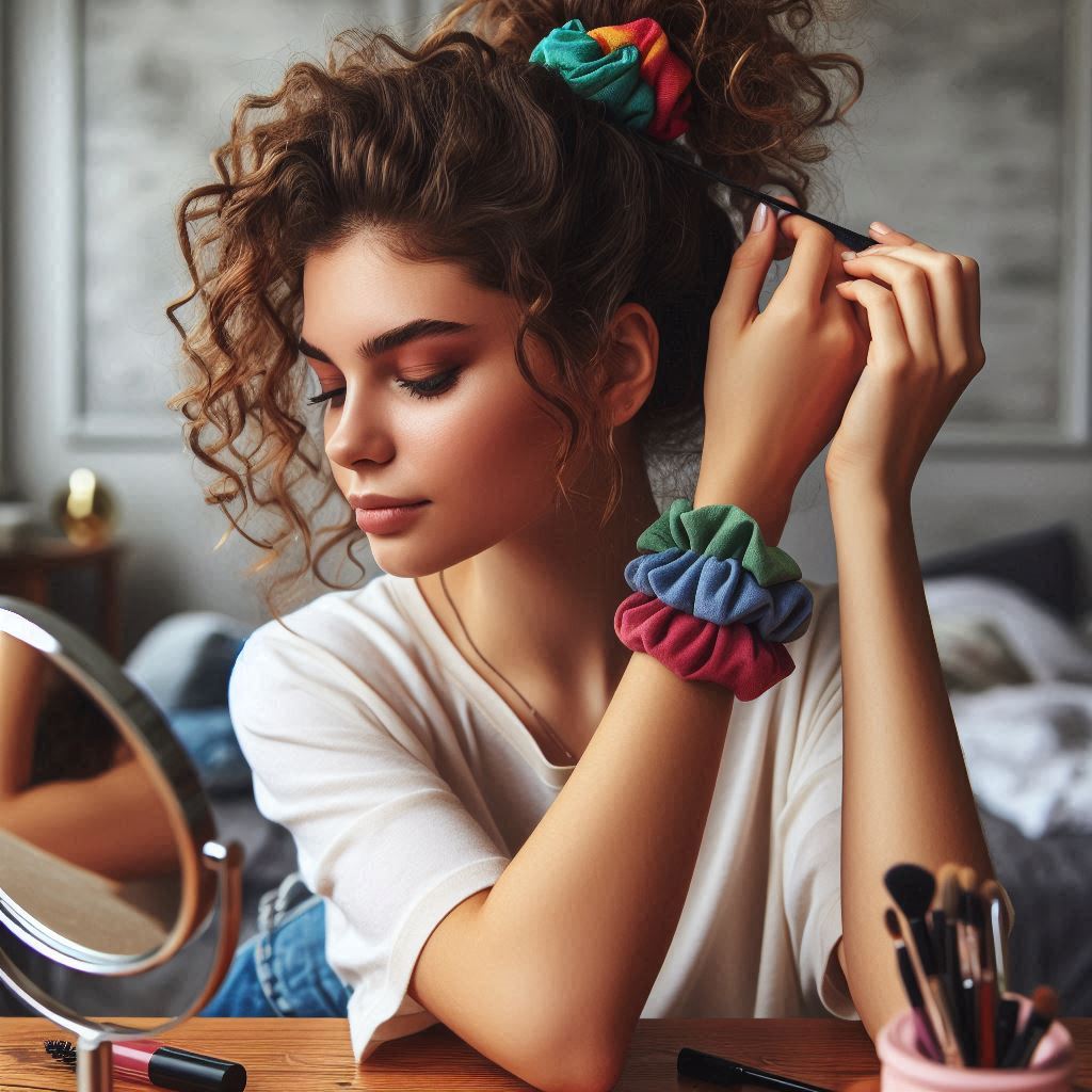 wet and wavy hair​