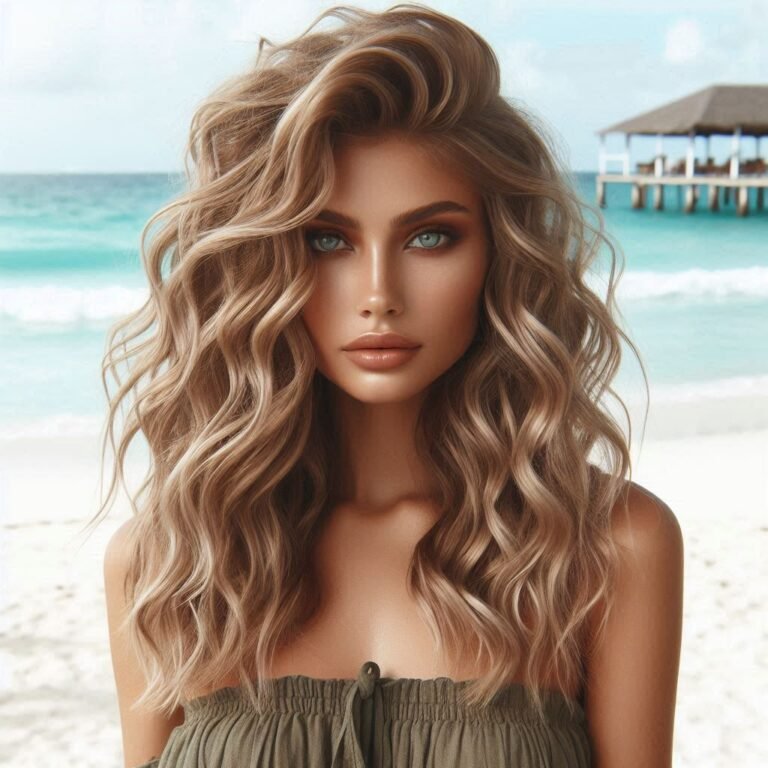 Beachy Loose Curls, hairstyles for square faces​