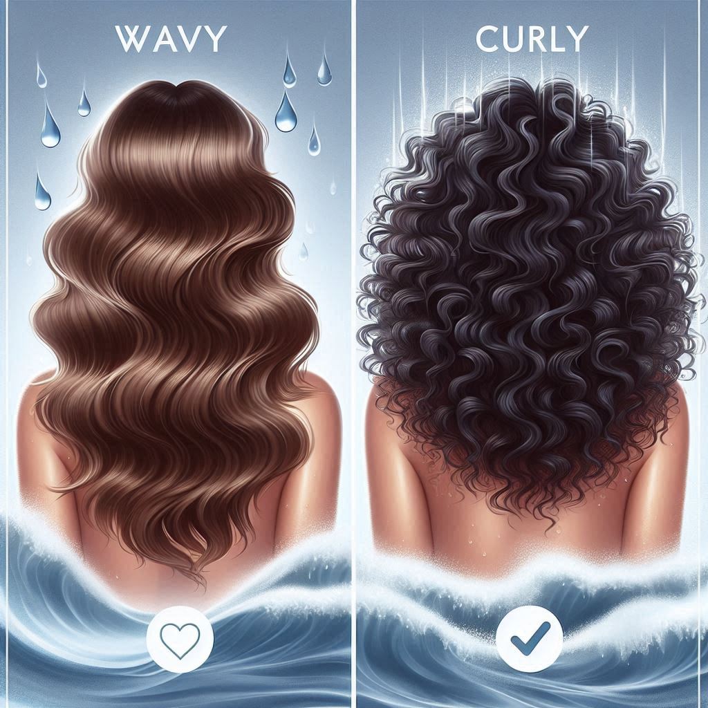 Wavy Hair vs Curly Hair