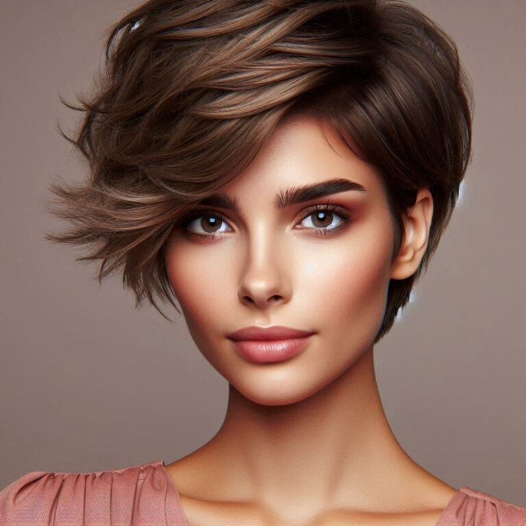 Pixie Cut with Volume, hairstyles for square faces​