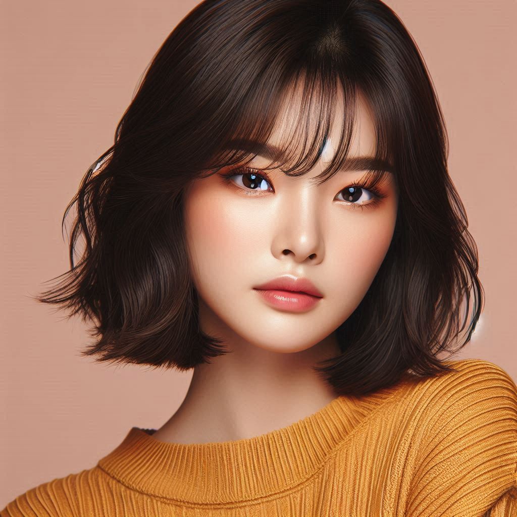 korean bangs hairstyle​