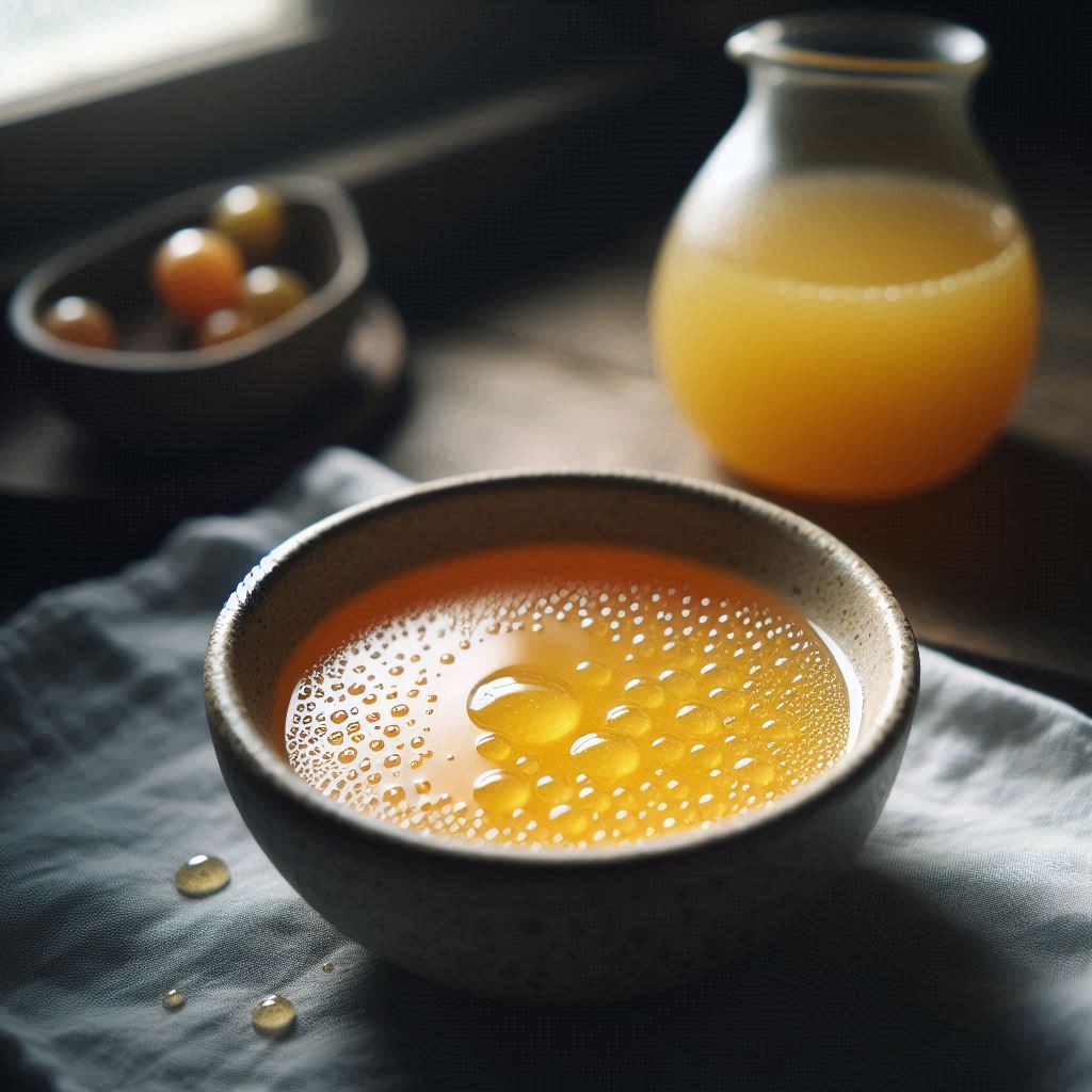 only Potato Juice in bowl