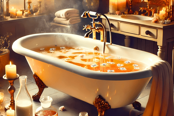 Cleopatra's Milk & Honey Bath 5 Steps to Royal Indulgence