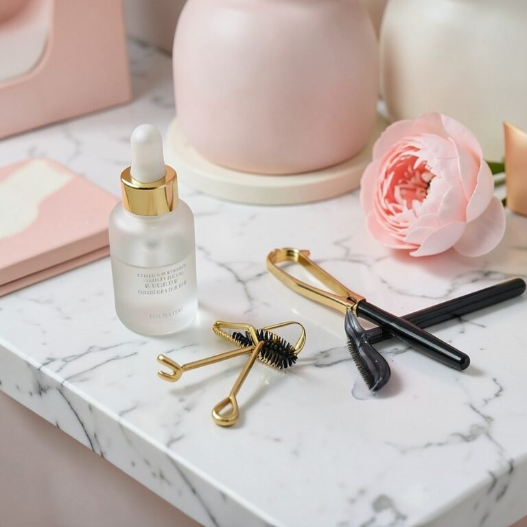 Lash serum and mascara for thick long strong eyelashes