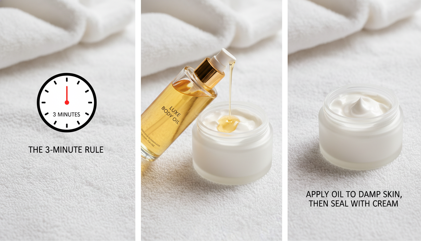 Phase 6: Post-Shower Moisture (The 3-Minute Rule)