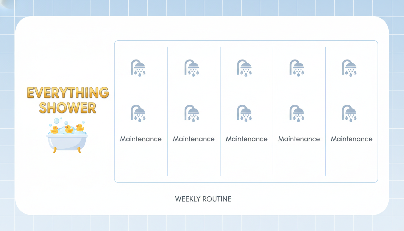 Comparison: Everything Shower vs. Maintenance Shower