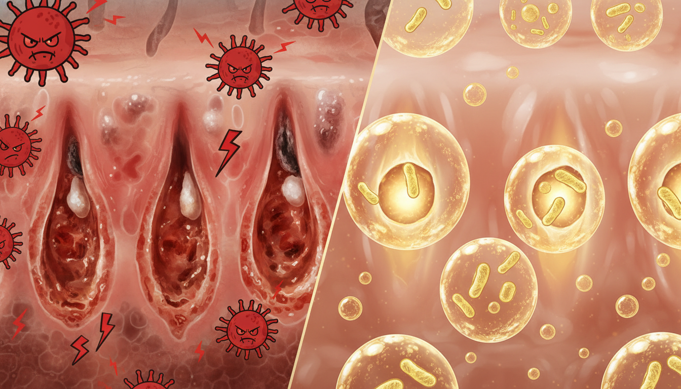 3. Acne Annihilation: Antibacterial & Probiotic Defense