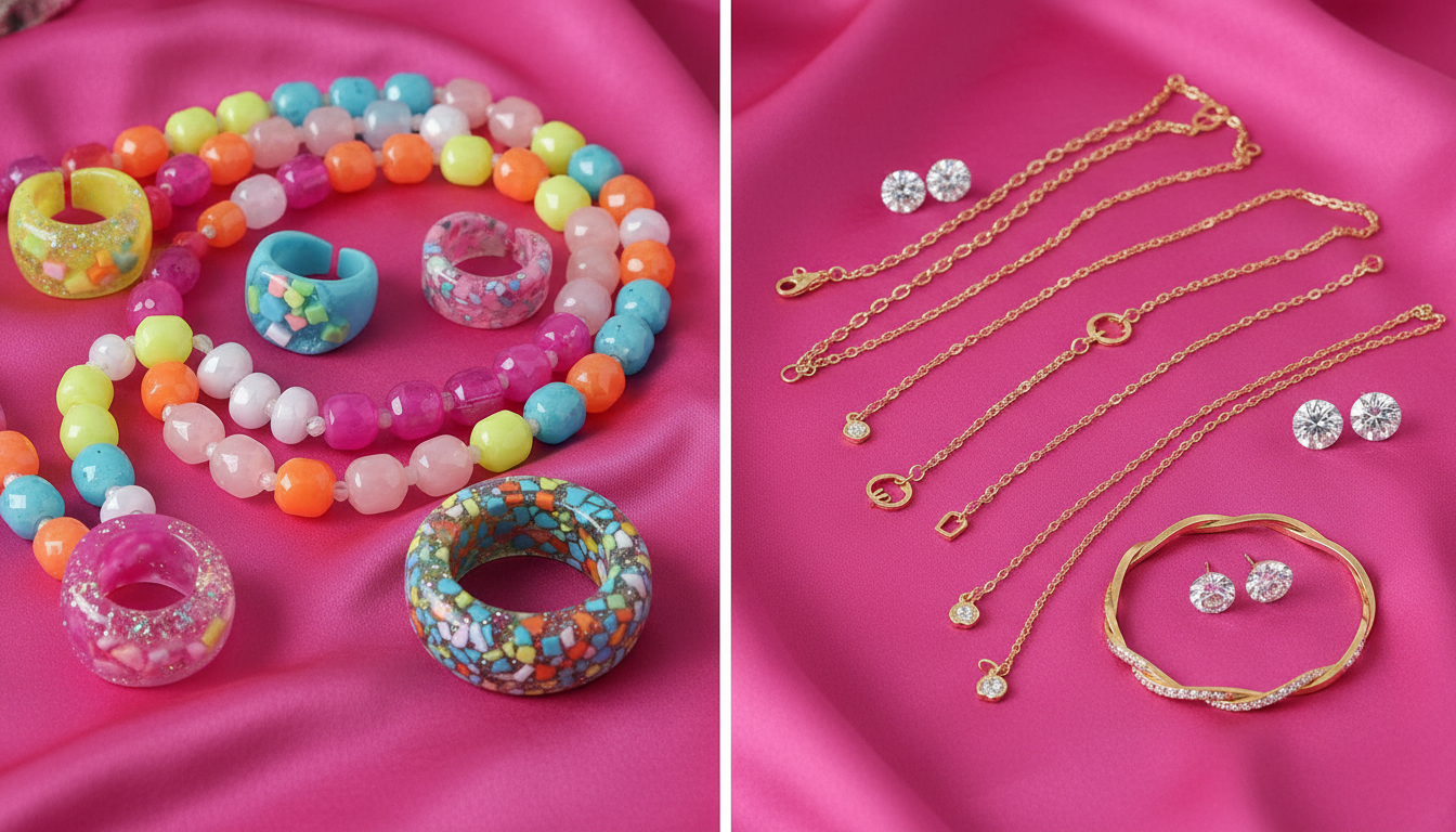 hot-pink-barbiecore-dress-11 11. Jewelry Selection: Plastic vs. Precious