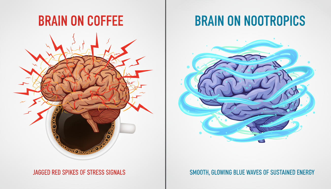 nootropic-performance-cans-01 1. The Biology of the Crash: Why Coffee Is Failing You