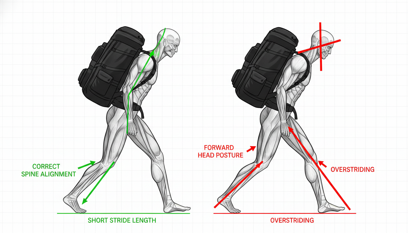 rucking-fat-loss-04 4. Mastering Rucking Form and Posture (Rucking for Fat Loss)