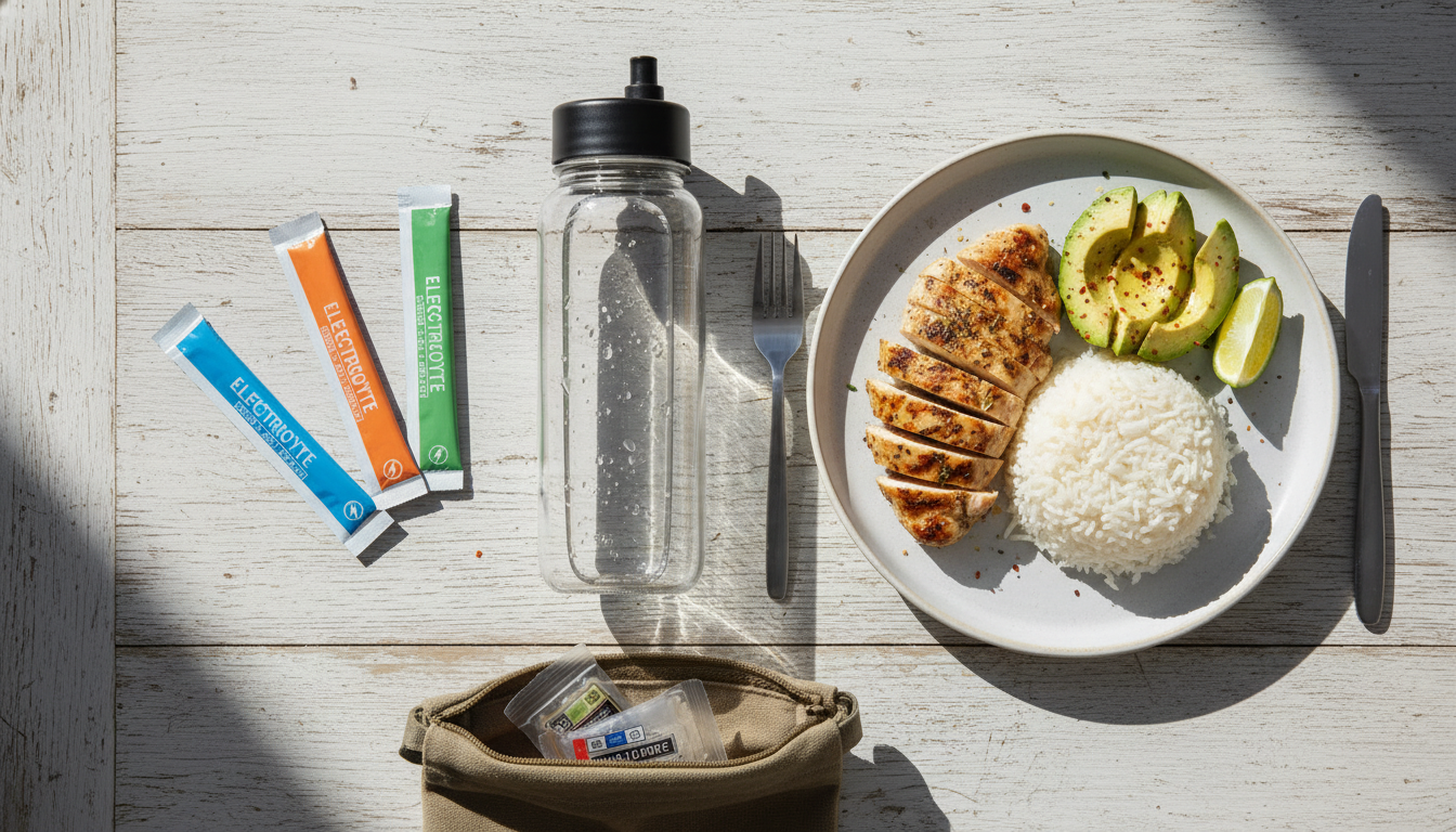 rucking-fat-loss-08 8. Nutrition and Hydration Strategy (Rucking for Fat Loss)