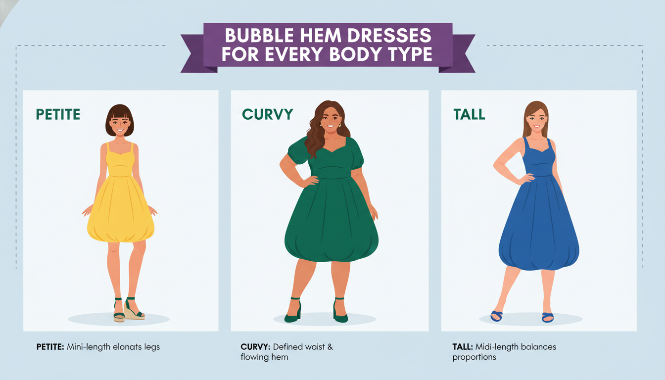 5. Proportion Play: Balancing Volume for Your Body Type (Bubble Hem Dress)