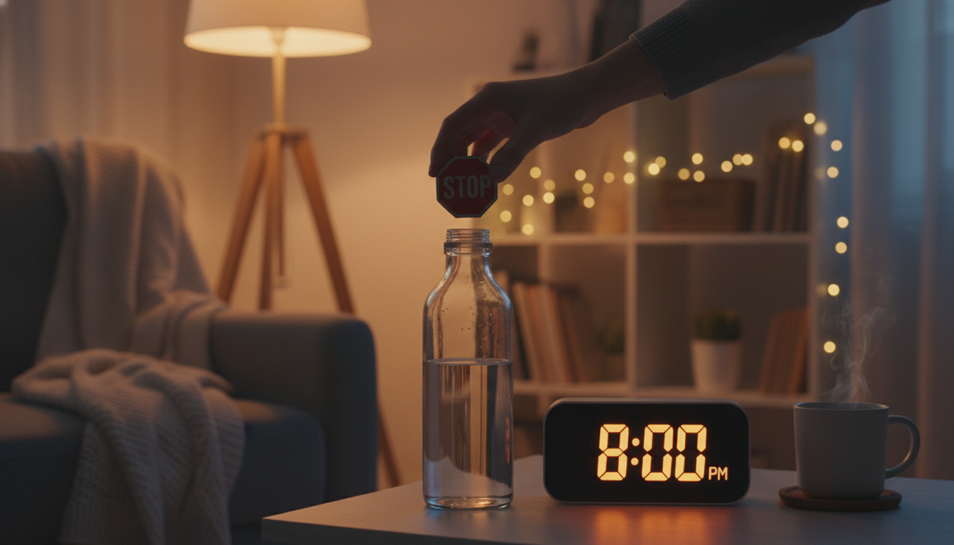 6. The Evening Taper: Sleep & Hydration Balance