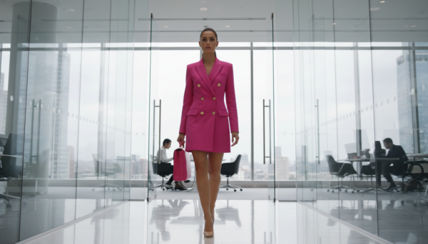 6. The Power Suit Dress: The 'Corporate Barbie' Look