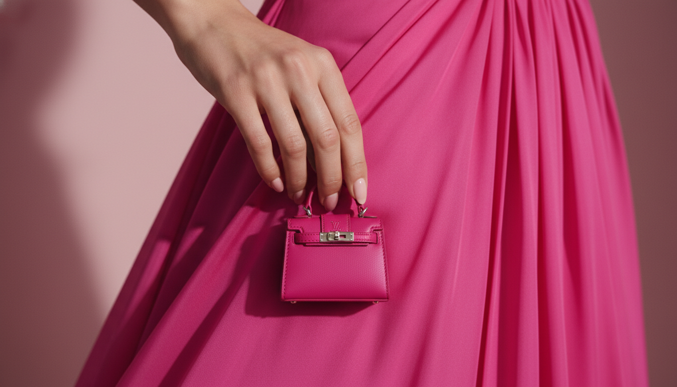 hot-pink-barbiecore-dress-12 12. Bag Logic: The Micro Mini Trend