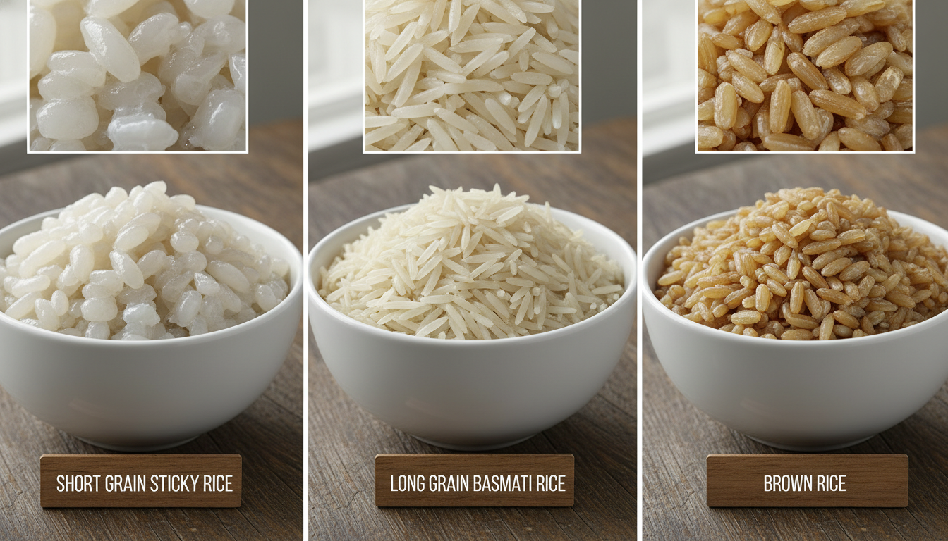 3. Selecting the Right Rice: Short Grain vs. Long Grain