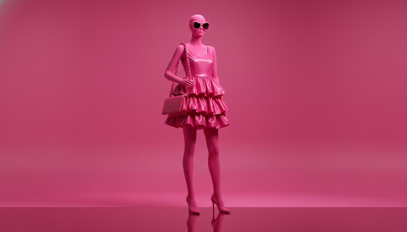 hot-pink-barbiecore-dress-08 8. Tonal Dressing: Head-to-Toe Monochrome
