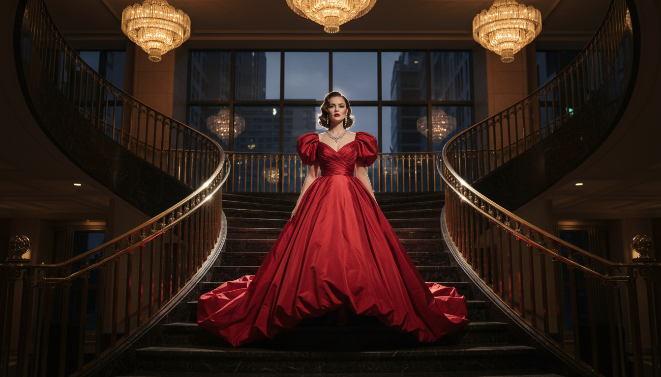 4. The Maxi Bubble: Red Carpet Drama (Bubble Hem Dress)