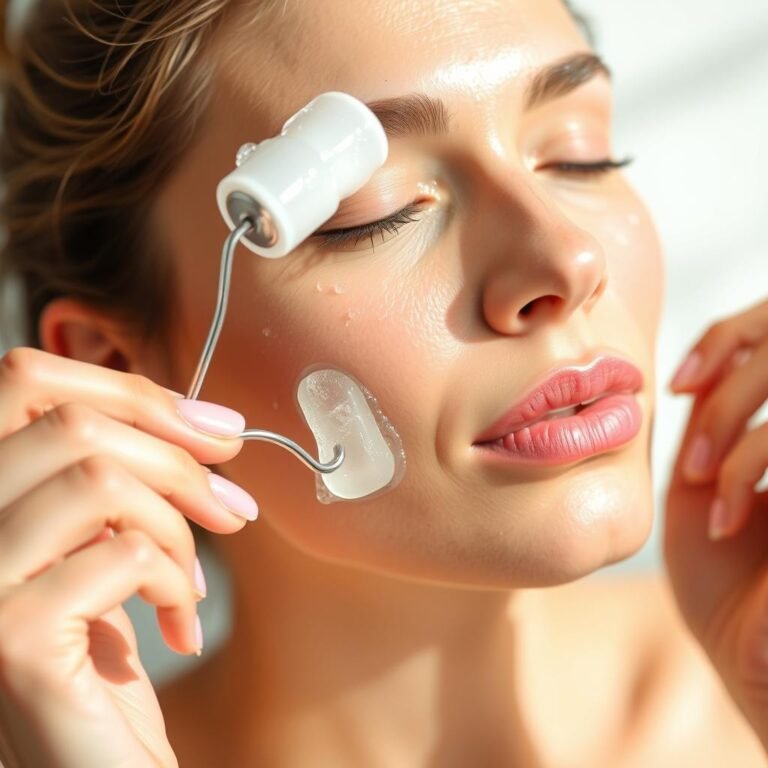 Ice Face Routine for Tight Firm Skin