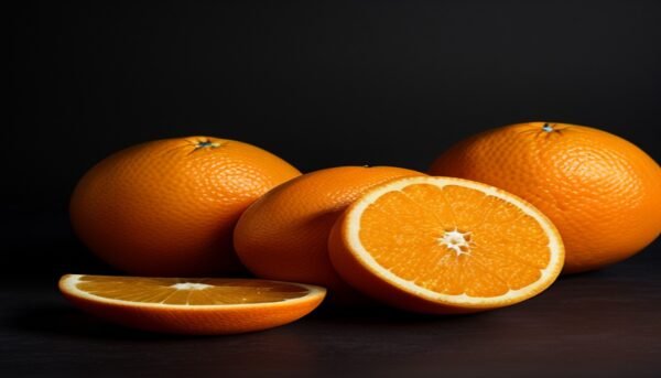 Fresh Oranges Rich in Vitamin C for Skin