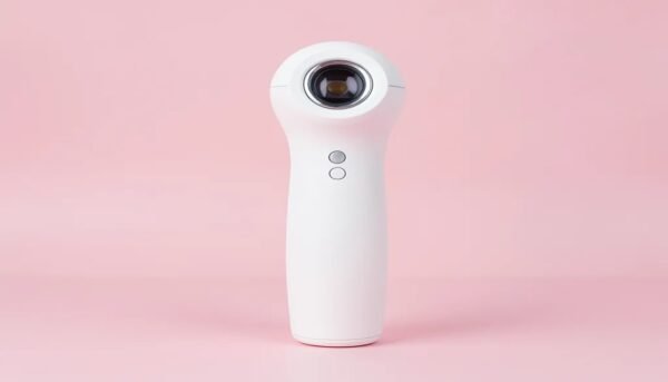 At-home IPL laser hair removal device for permanent facial hair reduction
