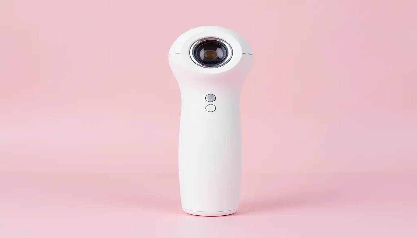 At-home IPL laser hair removal device for permanent facial hair reduction