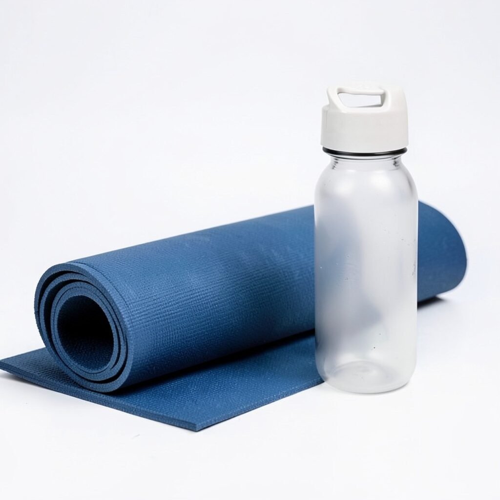 5-day belly fat workout flat lay