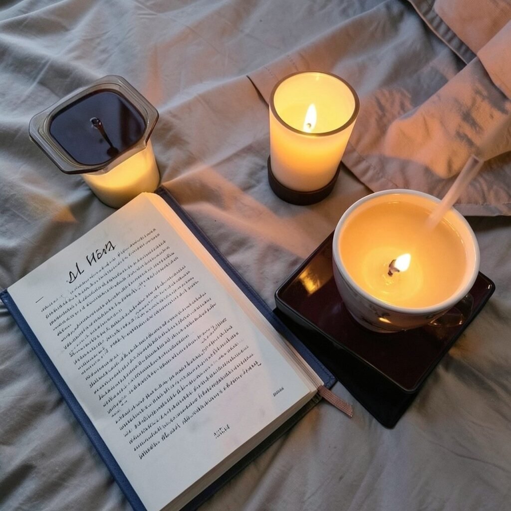 That girl night routine flat lay