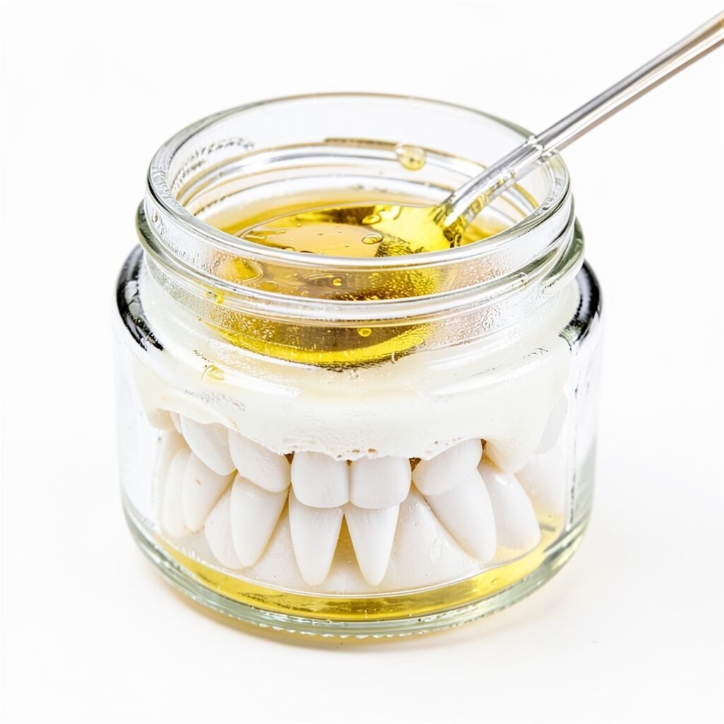 Coconut oil pulling for naturally whiter teeth