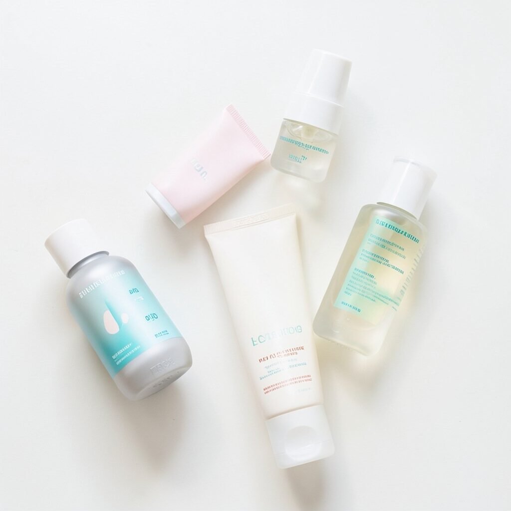 Best clear skin tips flat lay