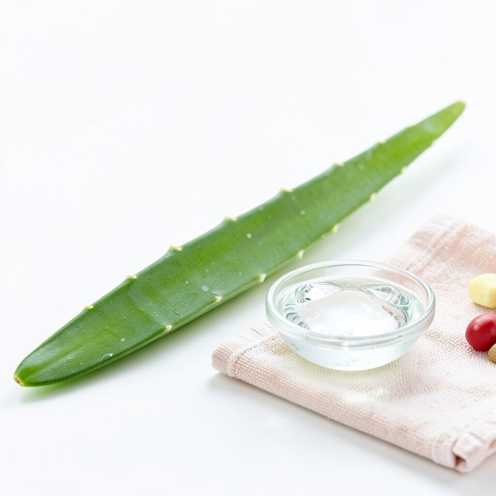 Aloe vera and cooling remedies for natural sunburn relief
