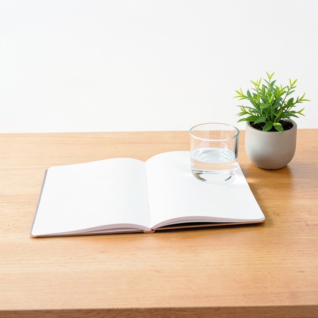 Daily habits for a healthy life flat lay