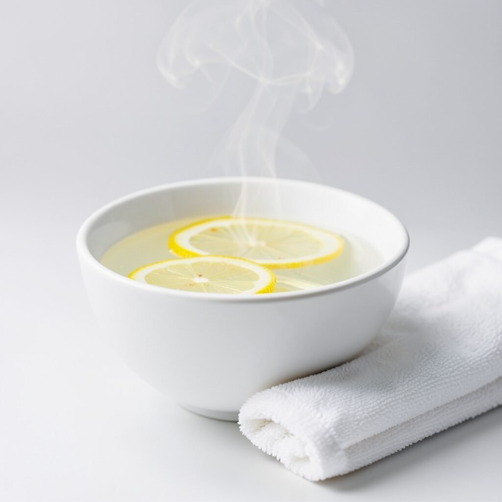 Lemon water facial steam benefits