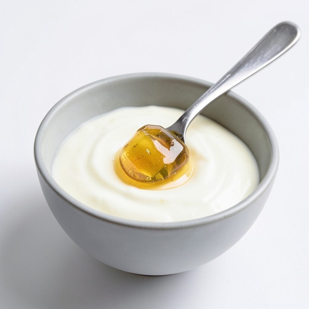 Yogurt and honey face massage night glow