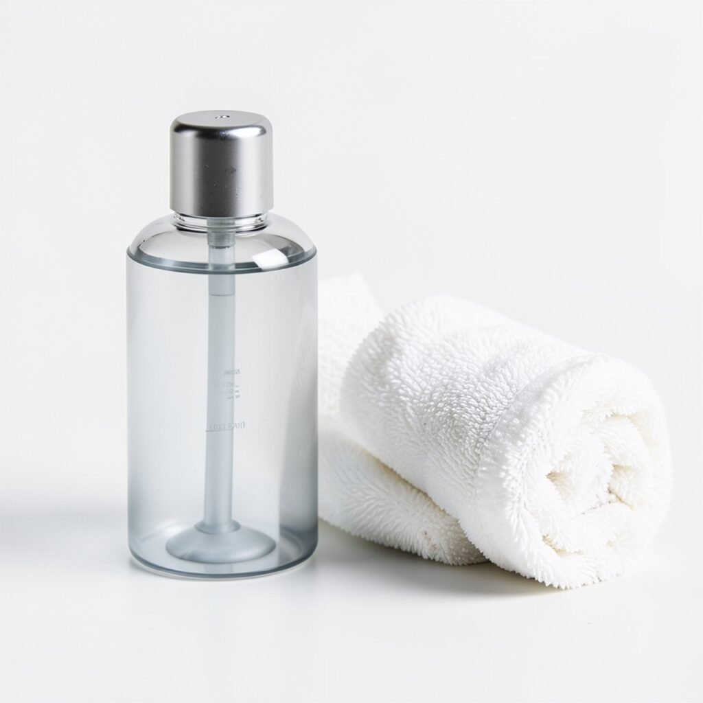Neutrogena face wash routine flat lay