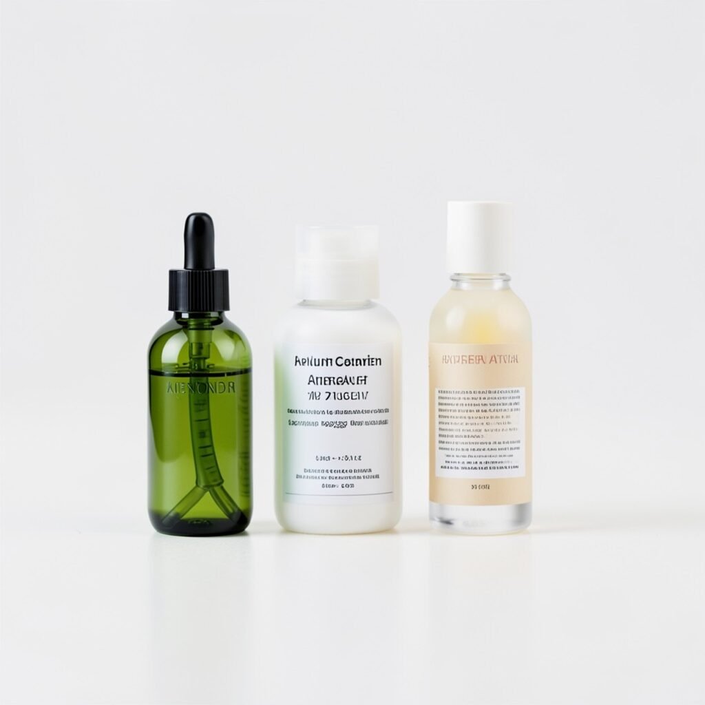 Skincare soulmate ingredients flat lay