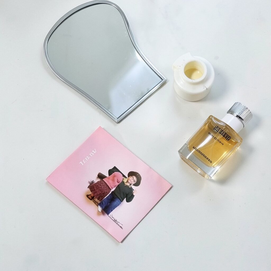 Doll handbook glow up secrets flat lay