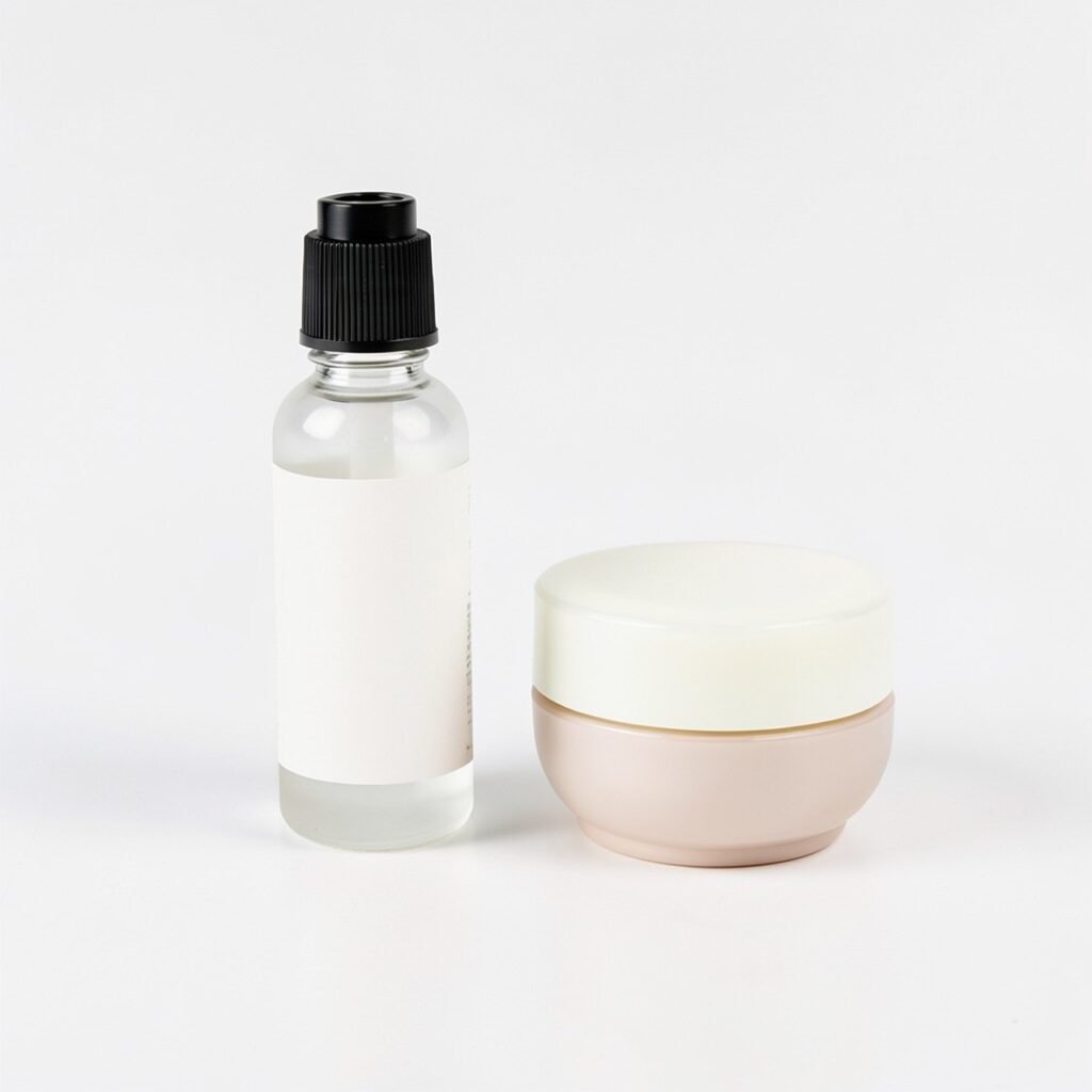 Treat dark spots overnight flat lay