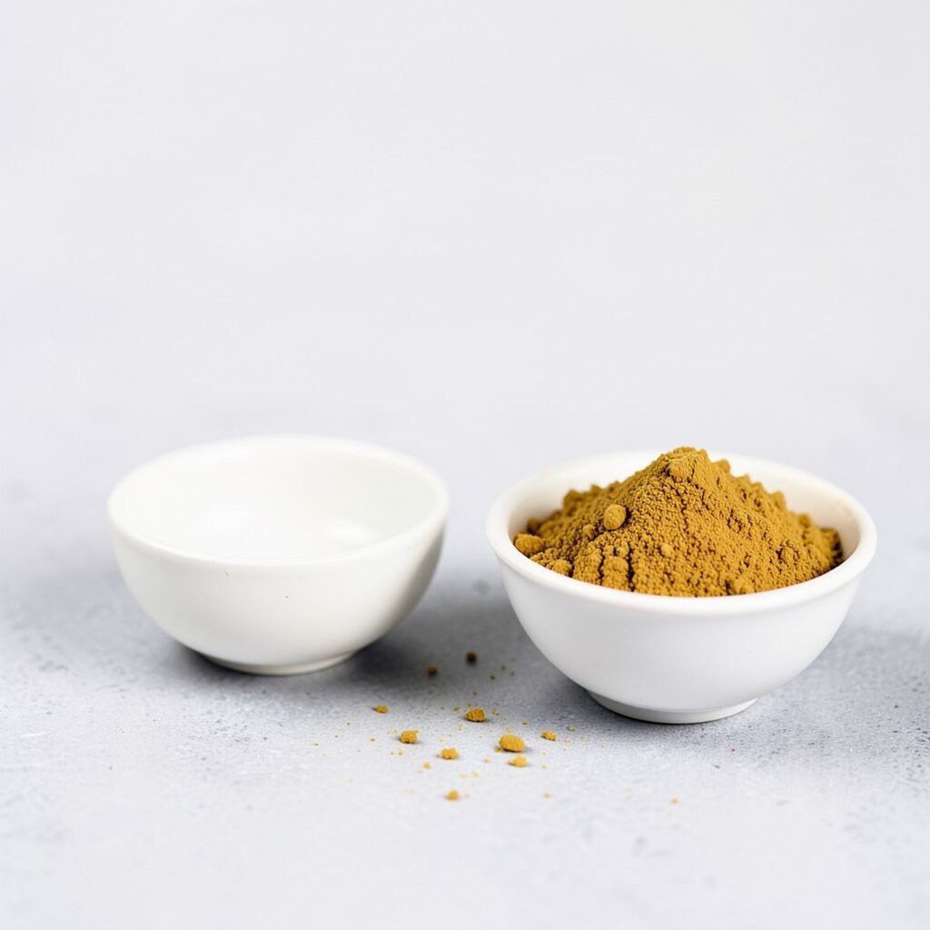 Turmeric for clear flawless skin flat lay