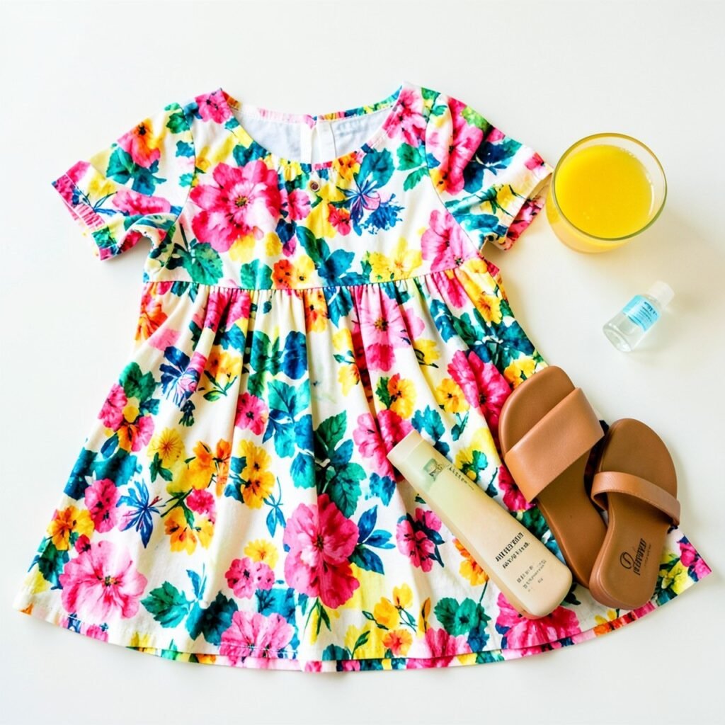Ways to glow up over summer flat lay
